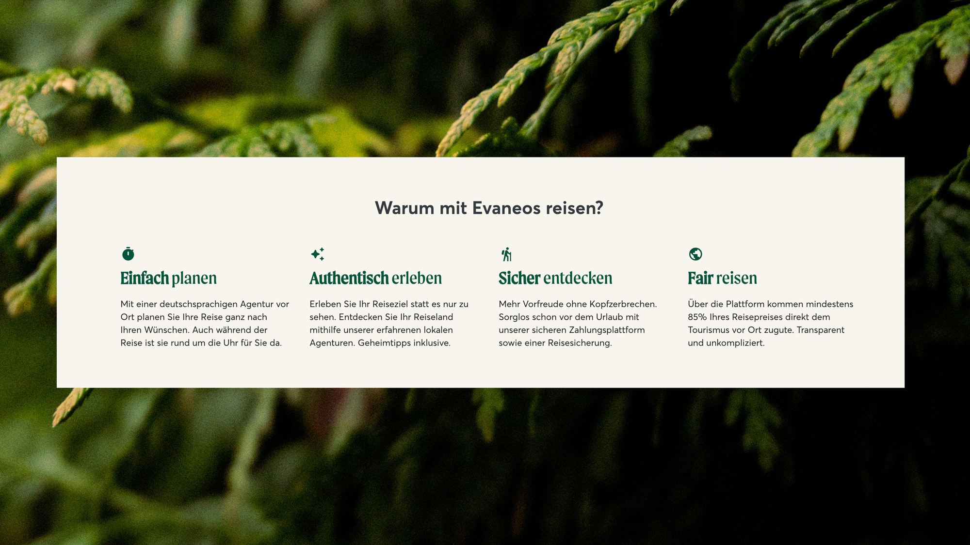 Why travel with Evaneos